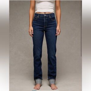 American Eagle Stretch Super high waisted Straight Jeans (size 0 L =25)